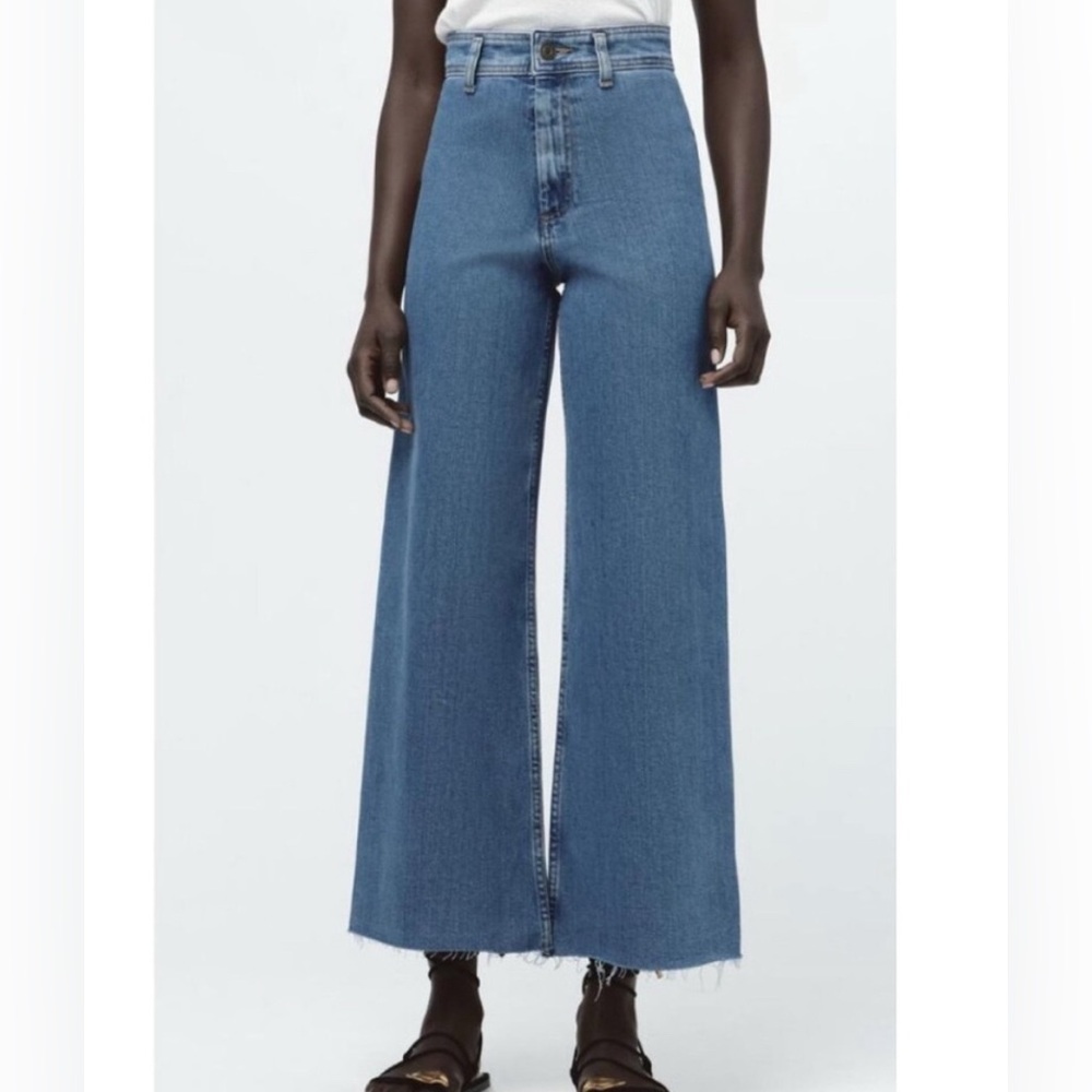 Zara Marine Straight Blue Jean Size 4